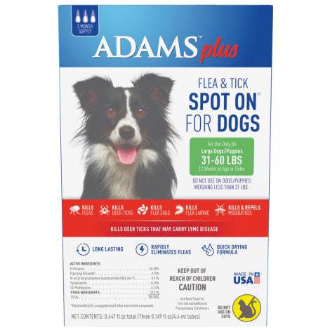 adams flea and tick spot on for dogs reviews